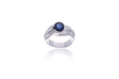 Anello con zaffiro e diamanti - Asta Preziosi