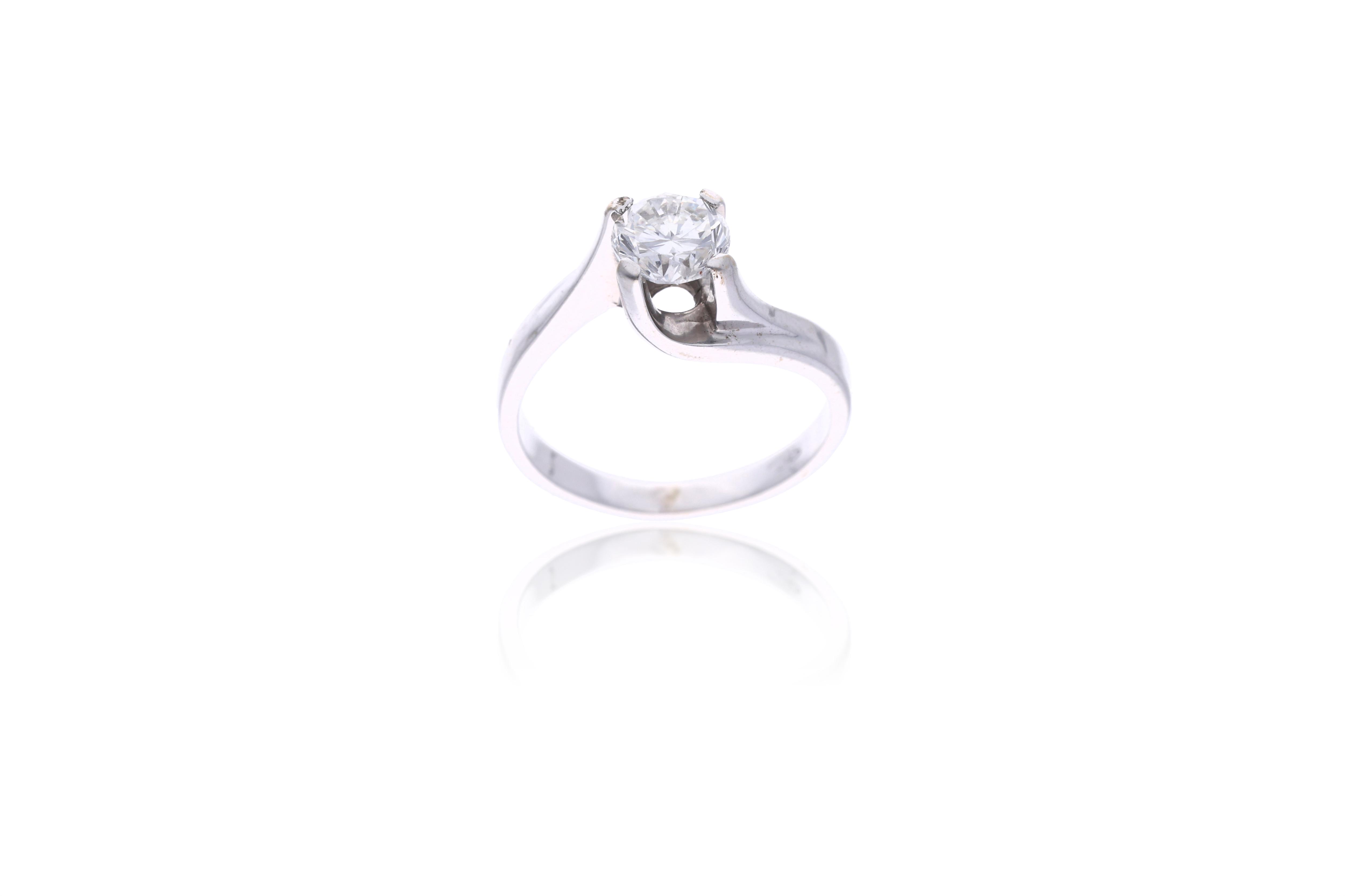 Anello con diamante - Asta Preziosi