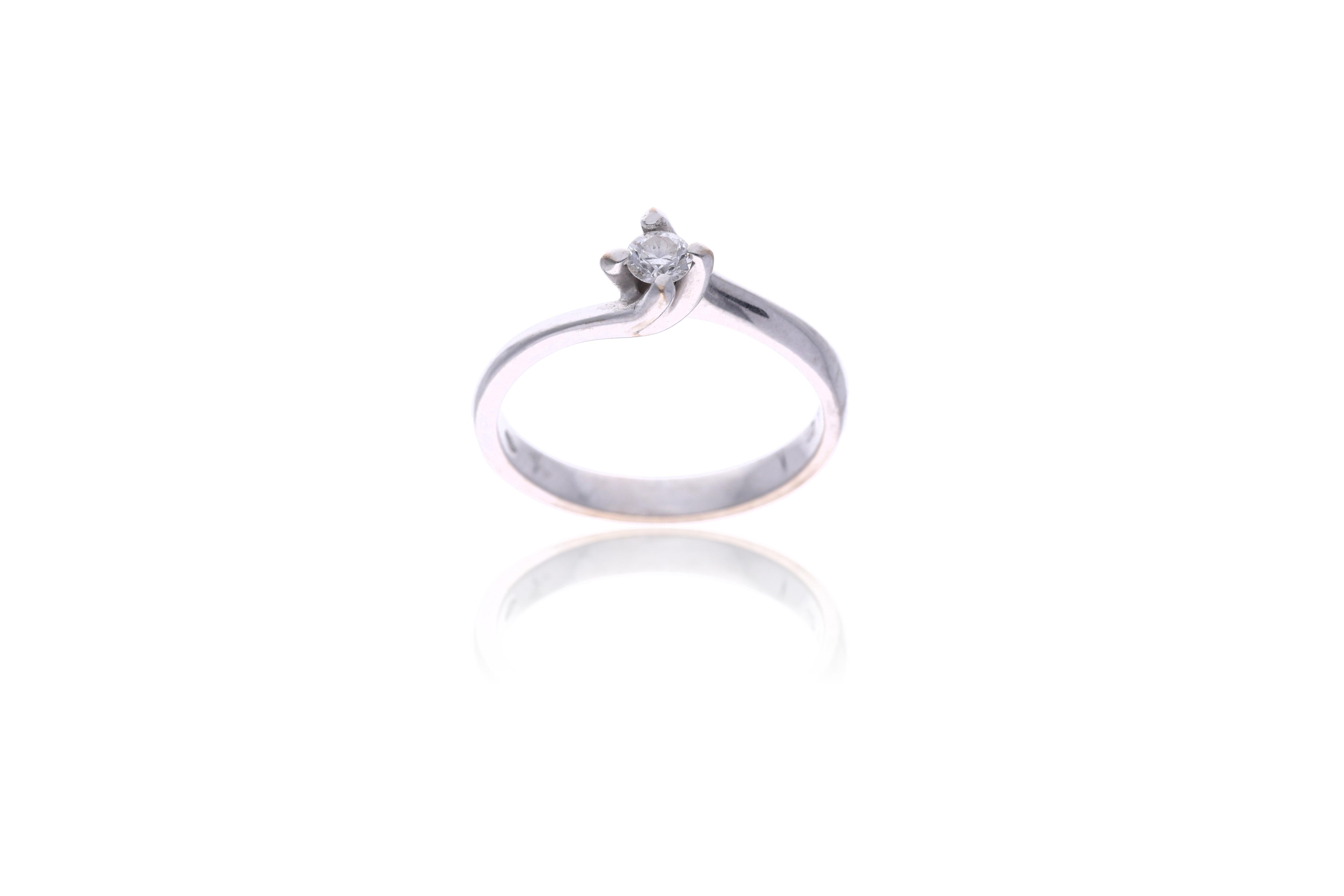 Anello con diamante - Asta Preziosi