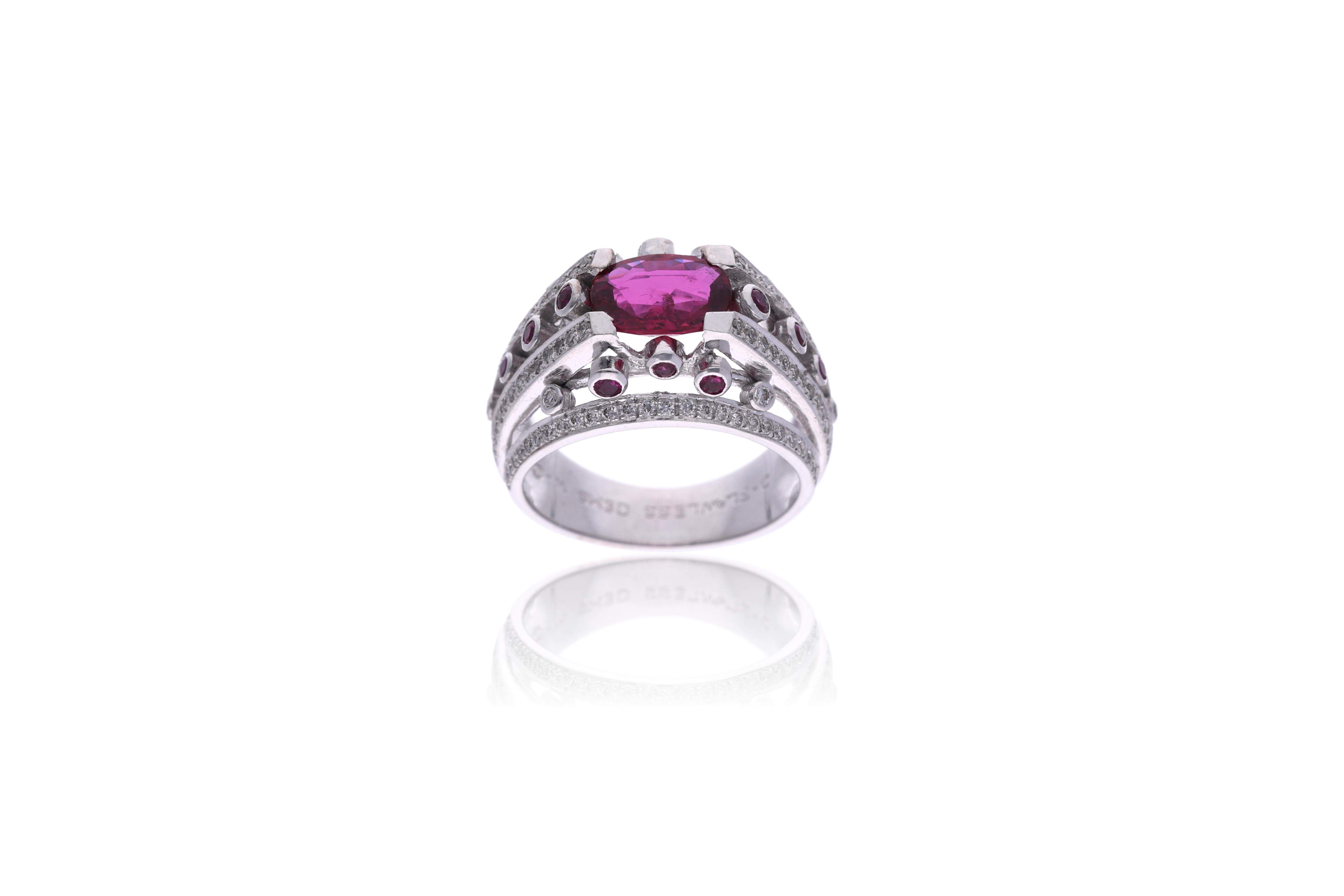 Anello con rubino e diamanti - Asta Preziosi
