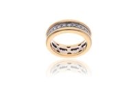 Anello con diamanti su binario mobile - Asta Preziosi Anello con diamanti su binario mobile - Asta Preziosi