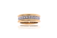 Anello con diamanti su binario mobile - Asta Preziosi Anello con diamanti su binario mobile - Asta Preziosi