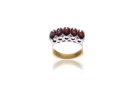 Anello con granati - Asta Preziosi Anello con granati - Asta Preziosi
