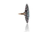 Anello con smeraldi e diamanti - Asta Preziosi