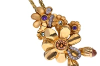 Collana, paiodi orecchini con pietre - Asta Preziosi Collana, paiodi orecchini con pietre - Asta Preziosi