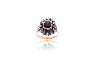 Anello con diamanti e zaffiro - Asta Preziosi Anello con diamanti e zaffiro - Asta Preziosi