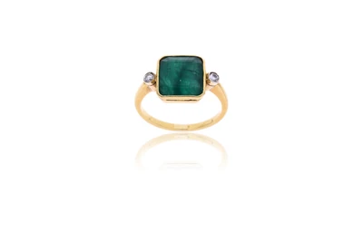 Anello con smeraldo e diamanti - Asta Preziosi Anello con smeraldo e diamanti - Asta Preziosi