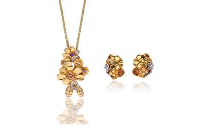 Collana, paiodi orecchini con pietre - Asta Preziosi Collana, paiodi orecchini con pietre - Asta Preziosi