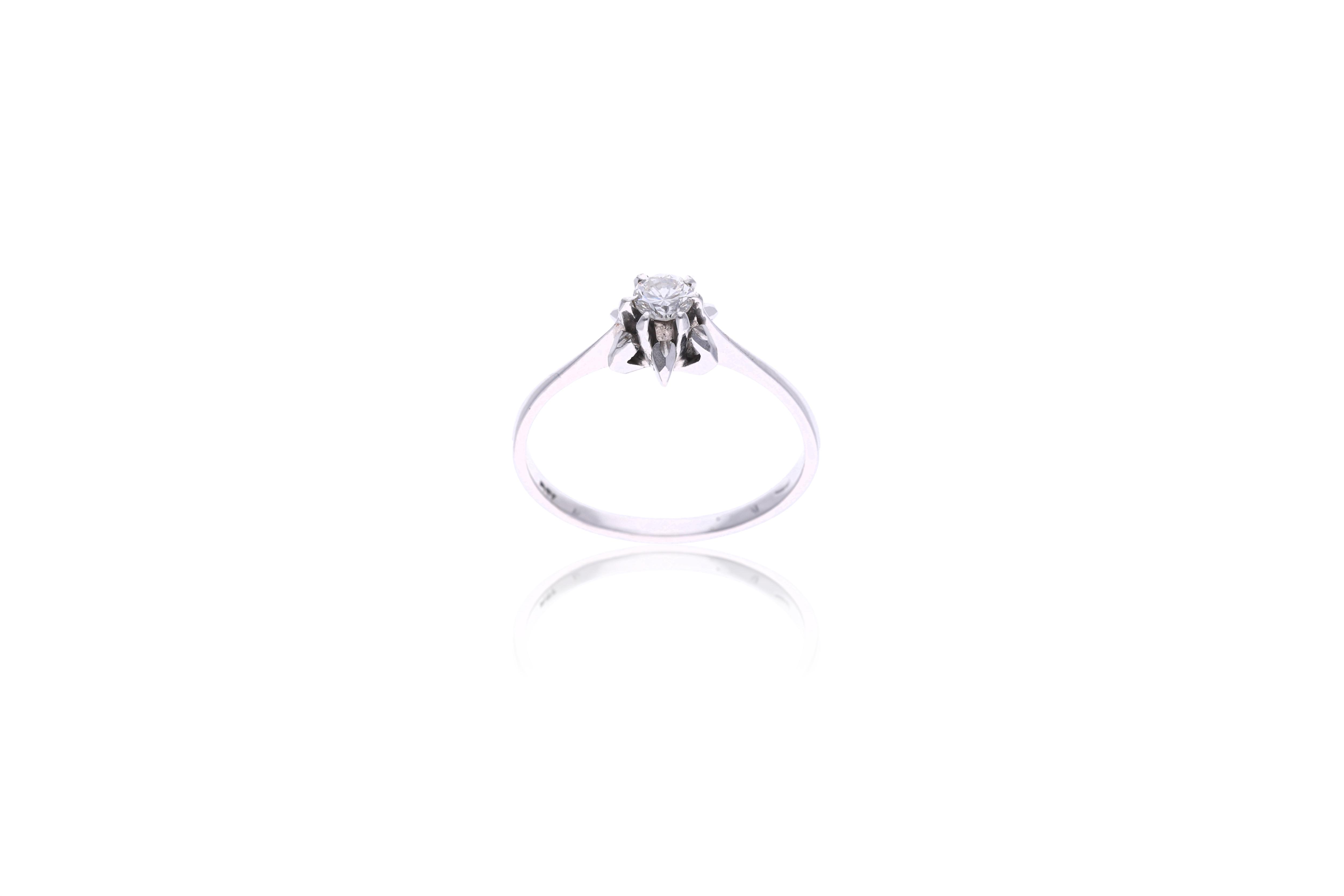 Anello con diamante - Asta Preziosi