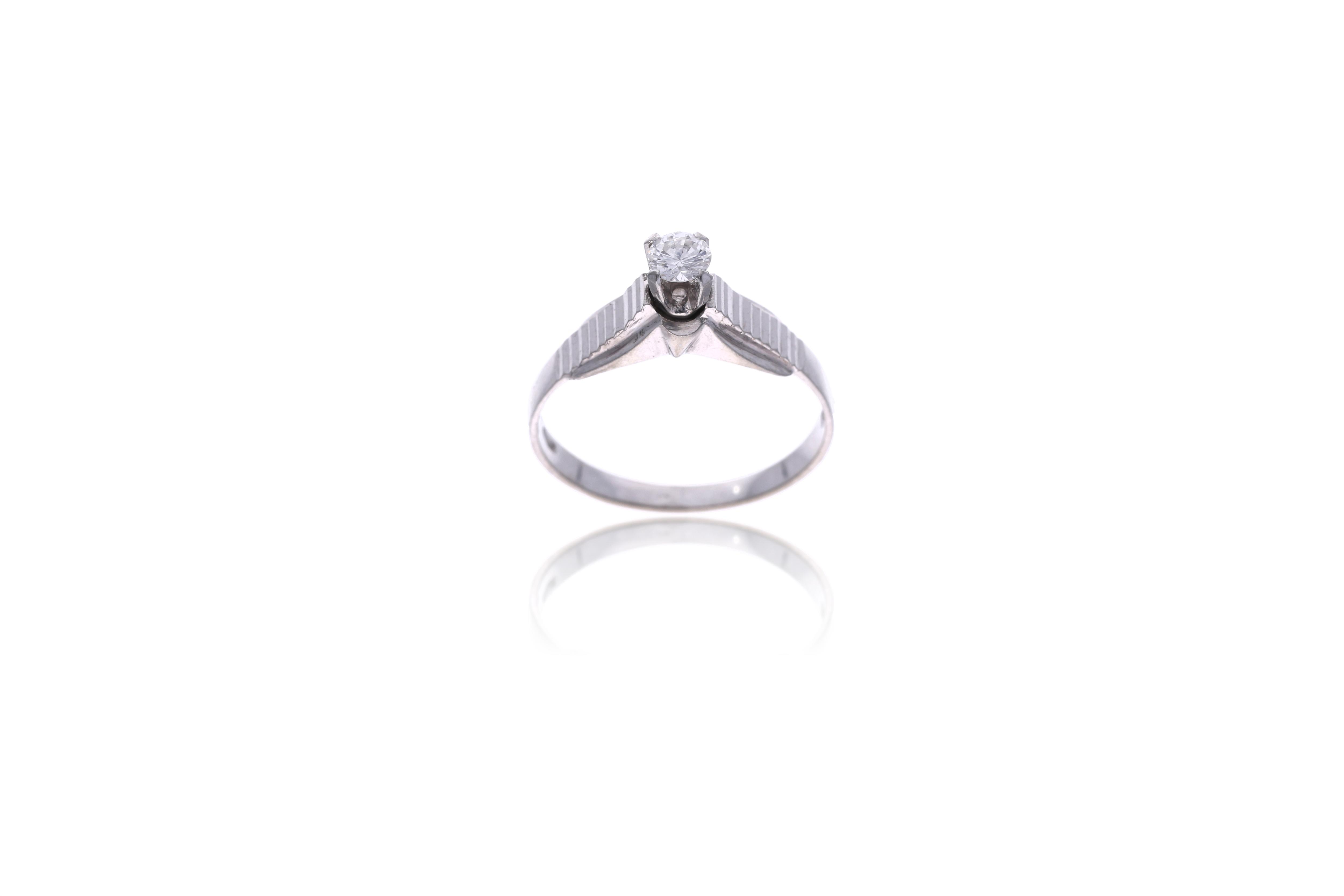 Anello con diamante - Asta Preziosi