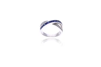 Anello con diamanti e zaffiri - Asta Preziosi Anello con diamanti e zaffiri - Asta Preziosi