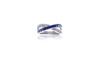 Anello con diamanti e zaffiri - Asta Preziosi Anello con diamanti e zaffiri - Asta Preziosi