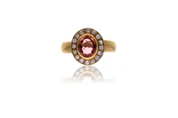 Anello con diamnati e topazio imperiale - Asta Preziosi Anello con diamnati e topazio imperiale - Asta Preziosi