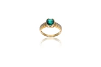 Anello con smeraldo e diamanti - Asta Preziosi Anello con smeraldo e diamanti - Asta Preziosi