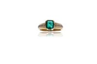 Anello con smeraldo e diamanti - Asta Preziosi Anello con smeraldo e diamanti - Asta Preziosi