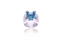 Chopard, anello con topazio e diamanti, in oro bianco - Asta Preziosi Chopard, anello con topazio e diamanti, in oro bianco - Asta Preziosi