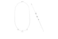 Demi-parure, collana e bracciale in oro bianco - Asta Preziosi Demi-parure, collana e bracciale in oro bianco - Asta Preziosi
