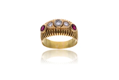 Anello con diamanti e rubini - Asta Preziosi Anello con diamanti e rubini - Asta Preziosi