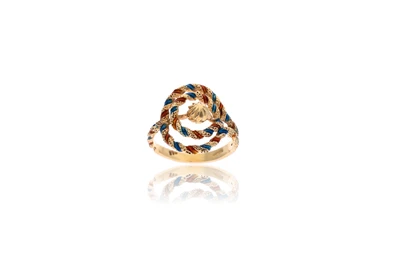 Anello con smalti - Asta Preziosi