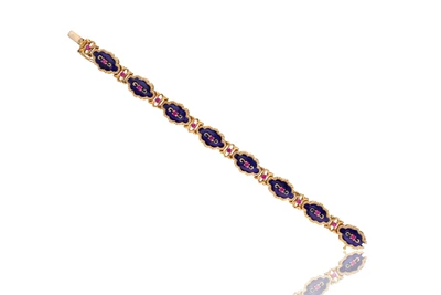 Bracciale con pietre e smalti - Asta Preziosi Bracciale con pietre e smalti - Asta Preziosi
