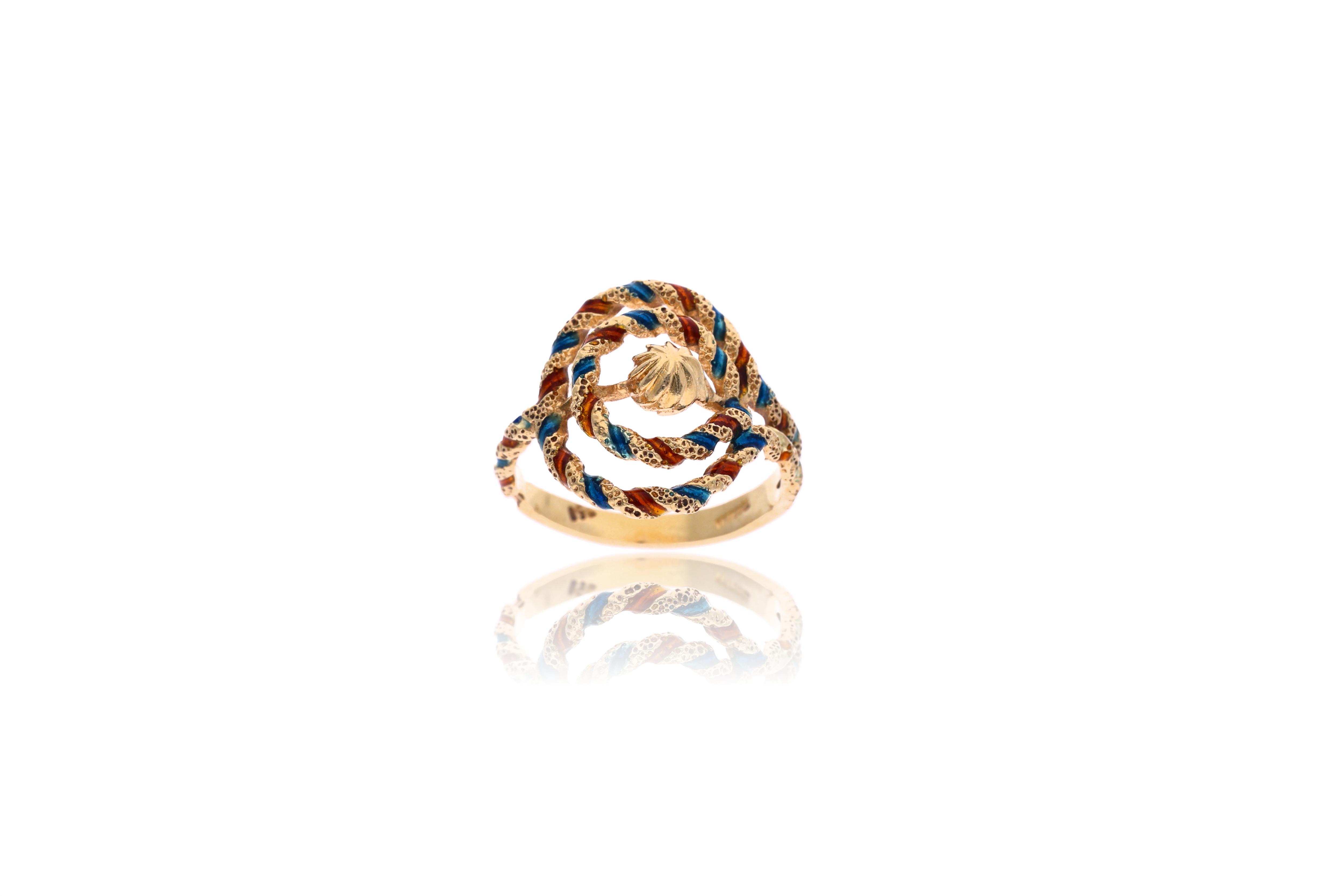 Anello con smalti - Asta Preziosi
