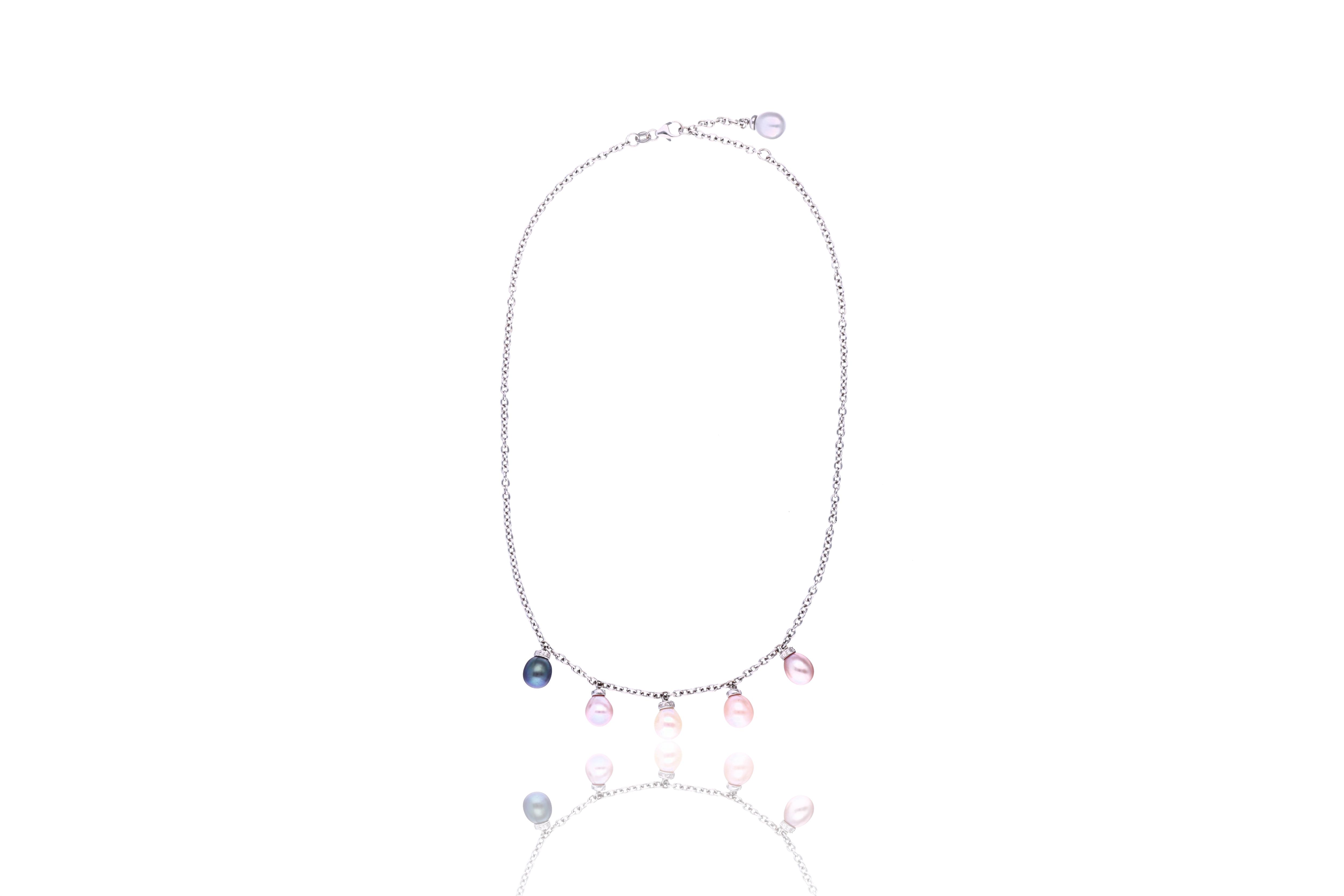 Collana diamanti e perle - Asta Preziosi