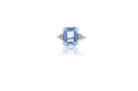 Anello con acquamarina e diamanti - Asta Preziosi Anello con acquamarina e diamanti - Asta Preziosi