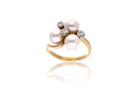 Anello con diamanti e perle - Asta Preziosi Anello con diamanti e perle - Asta Preziosi