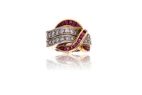 Anello con diamanti e rubini - Asta Preziosi Anello con diamanti e rubini - Asta Preziosi