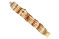 Bracciale con quarzi citrini - Asta Preziosi Bracciale con quarzi citrini - Asta Preziosi