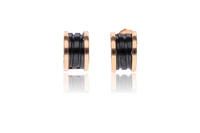 Bulgari B.zero1, paio di orecchini in oro rosa 750 e ceramica - Asta Preziosi Bulgari B.zero1, paio di orecchini in oro rosa 750 e ceramica - Asta Preziosi