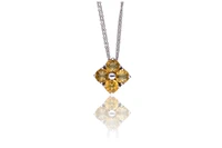 Collana con pietre in oro bianco - Asta Preziosi