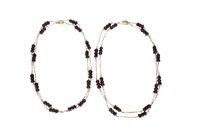 Due collana con inserti in granato - Asta Preziosi Due collana con inserti in granato - Asta Preziosi