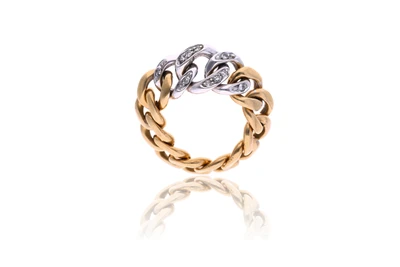 Anello a groumette con diamanti - Asta Preziosi Anello a groumette con diamanti - Asta Preziosi