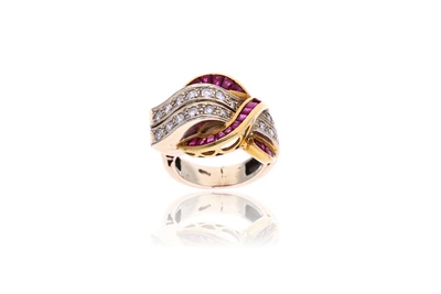 Anello con diamanti e rubini - Asta Preziosi Anello con diamanti e rubini - Asta Preziosi