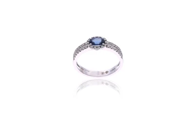 Anello con zaffiro e diamanti - Asta Preziosi Anello con zaffiro e diamanti - Asta Preziosi