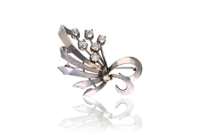 Spilla con diamanti - Asta Preziosi Spilla con diamanti - Asta Preziosi