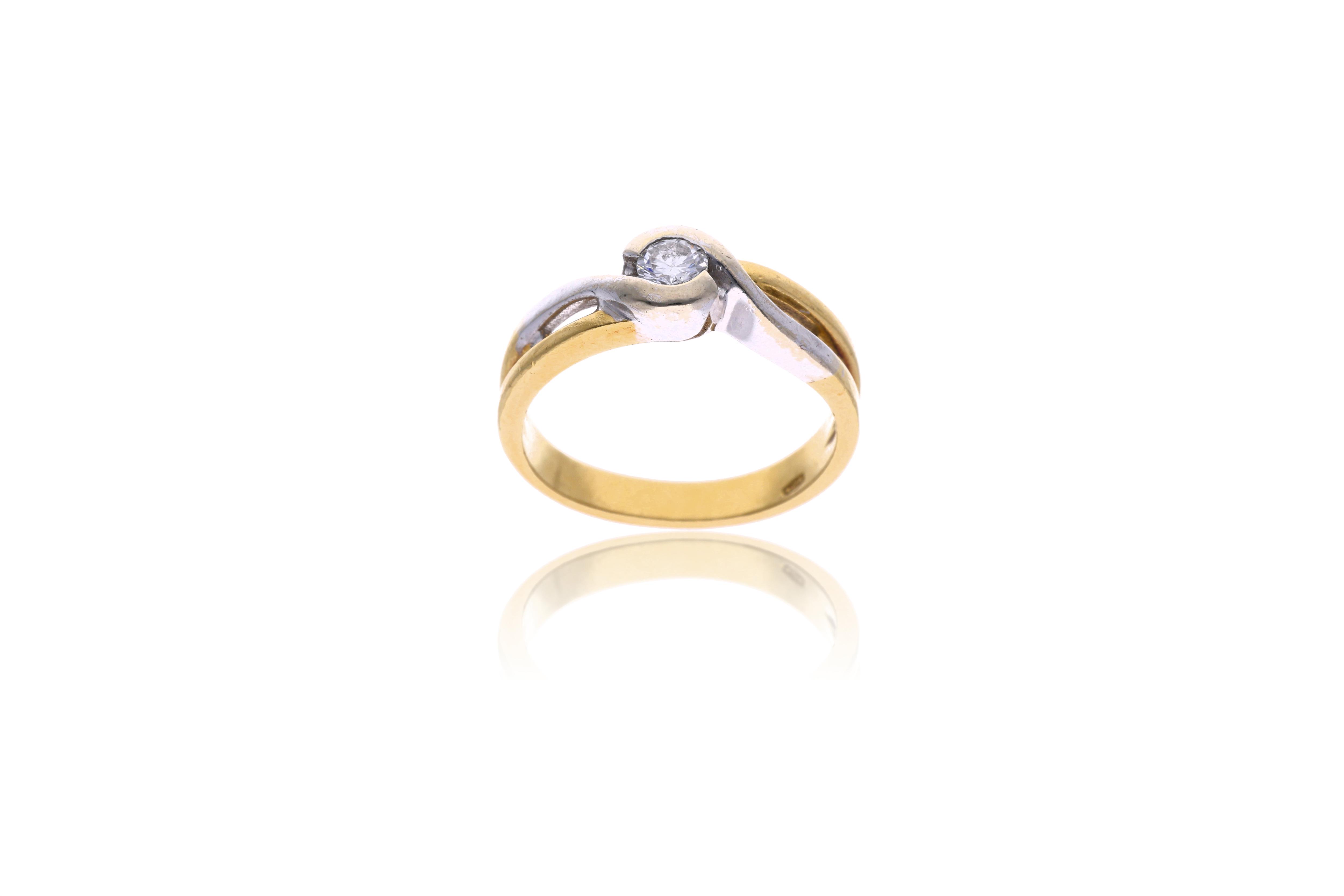 Anello con diamante - Asta Preziosi