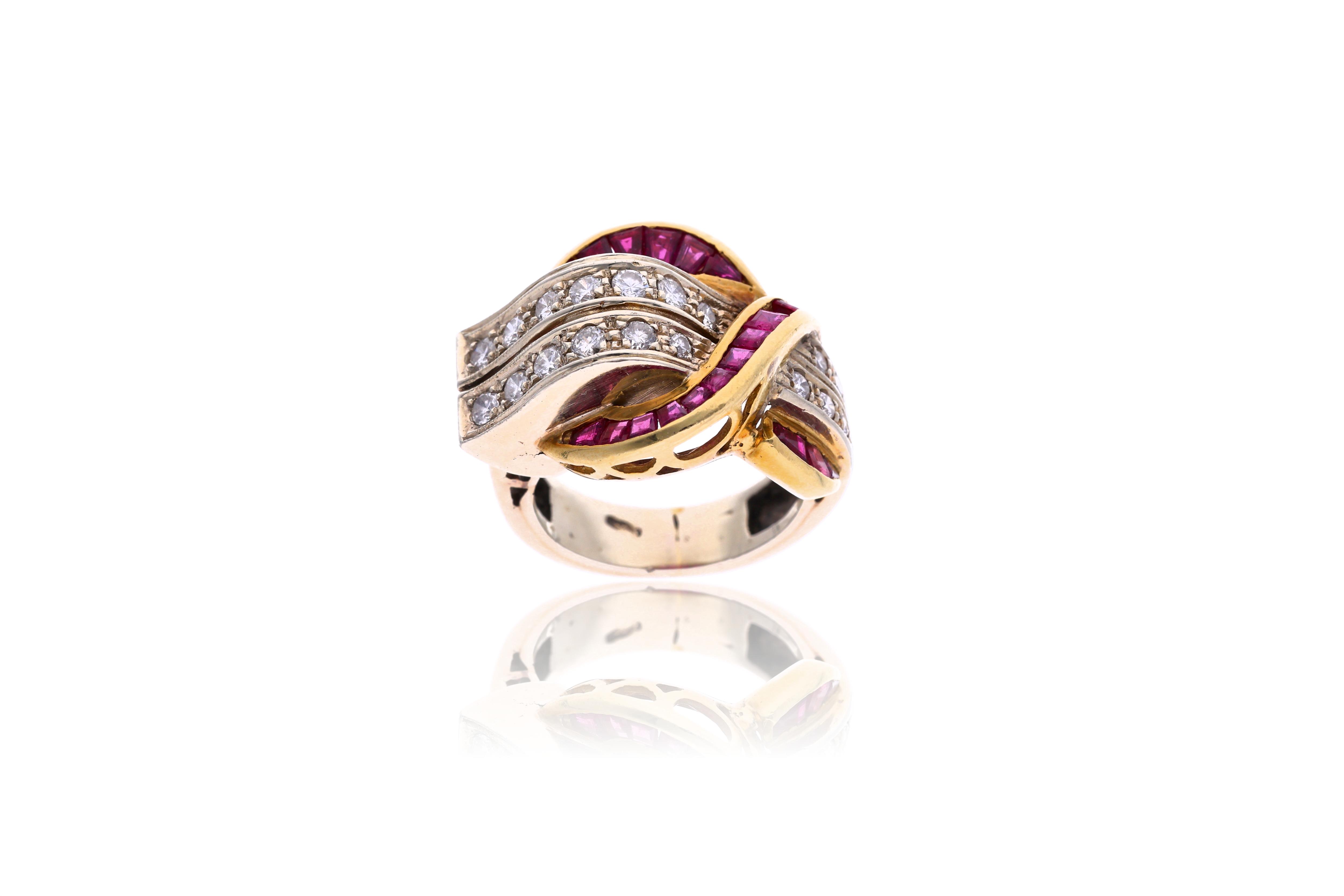 Anello con diamanti e rubini - Asta Preziosi