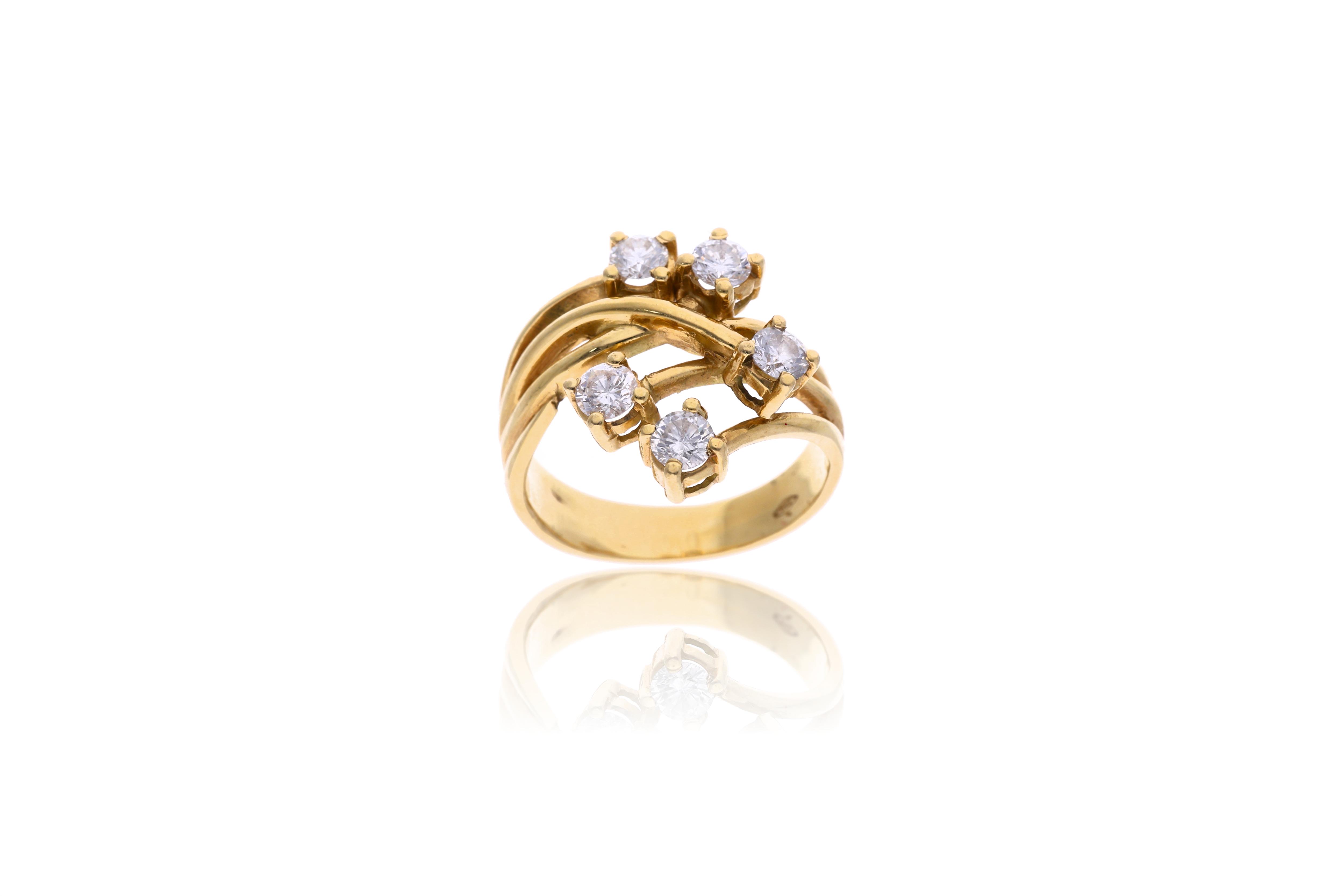 Anello con diamanti trattati - Asta Preziosi