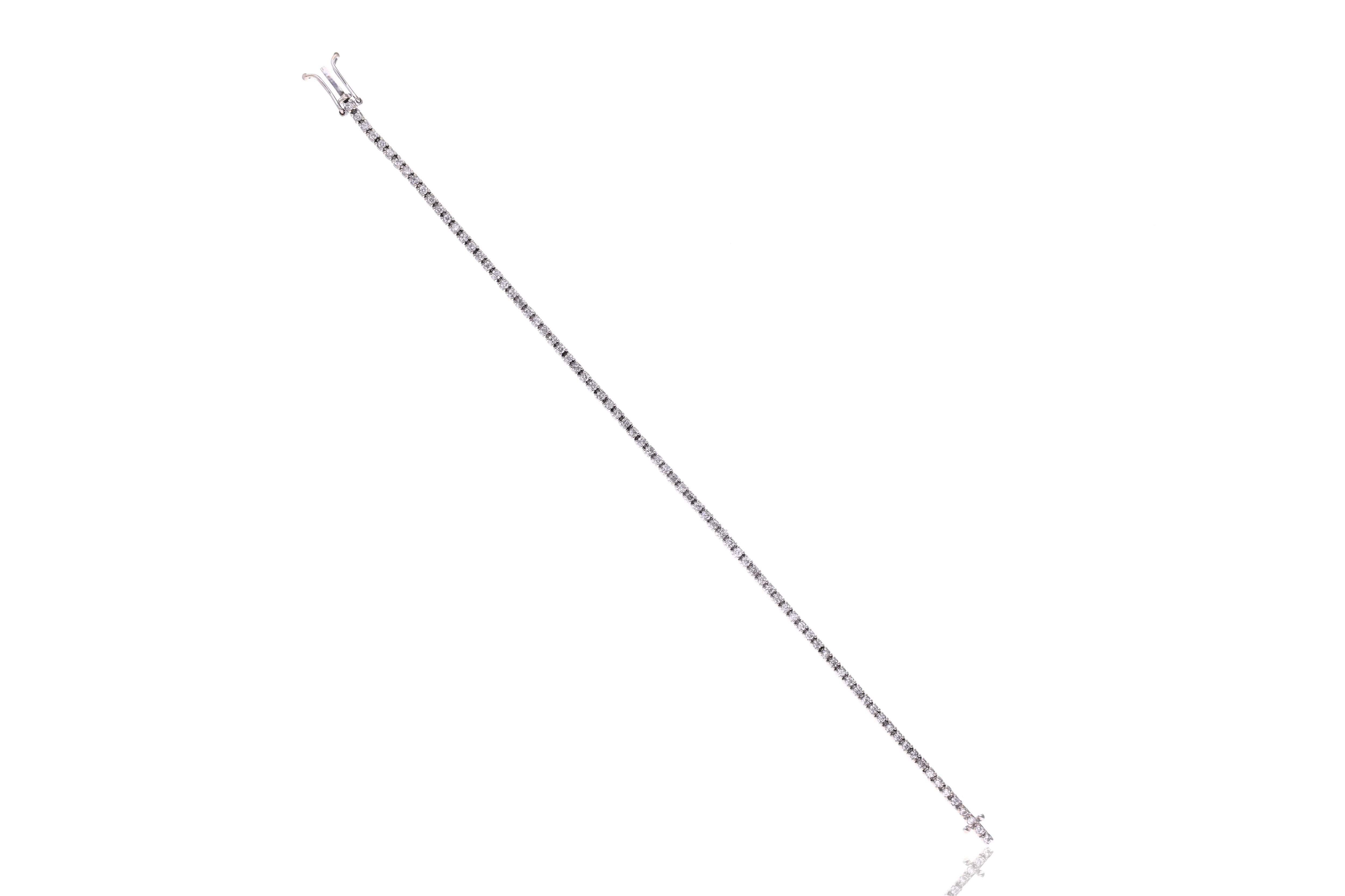 Bracciale tennis con diamanti - Asta Preziosi