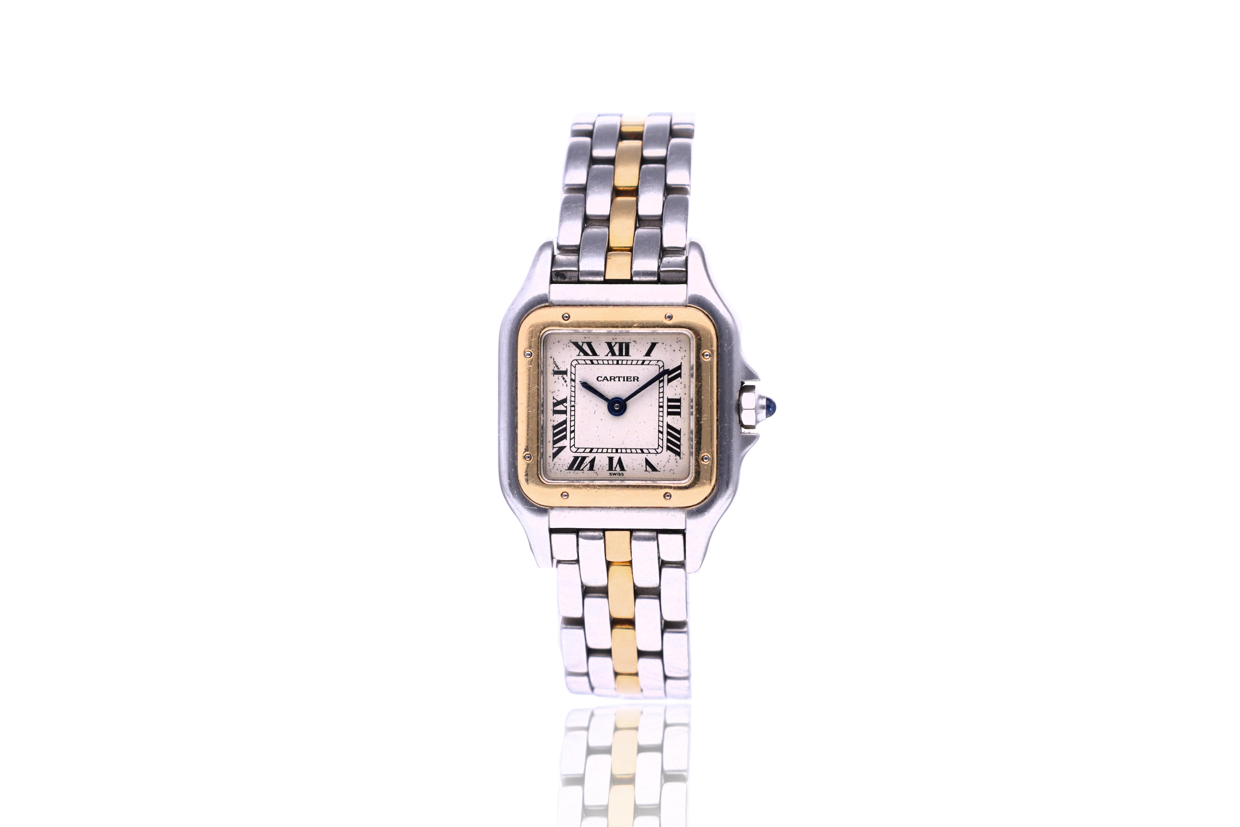 Cartier PanthÃ¨re orologio in oro e acciaio - Asta Preziosi