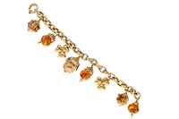 Bracciale charms con pietre - Asta Preziosi