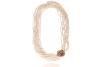 Collana di perle con ametista - Asta Preziosi Collana di perle con ametista - Asta Preziosi