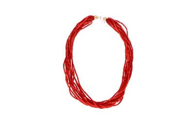 Collana a 12 fili in corallo - Asta Preziosi Collana a 12 fili in corallo - Asta Preziosi