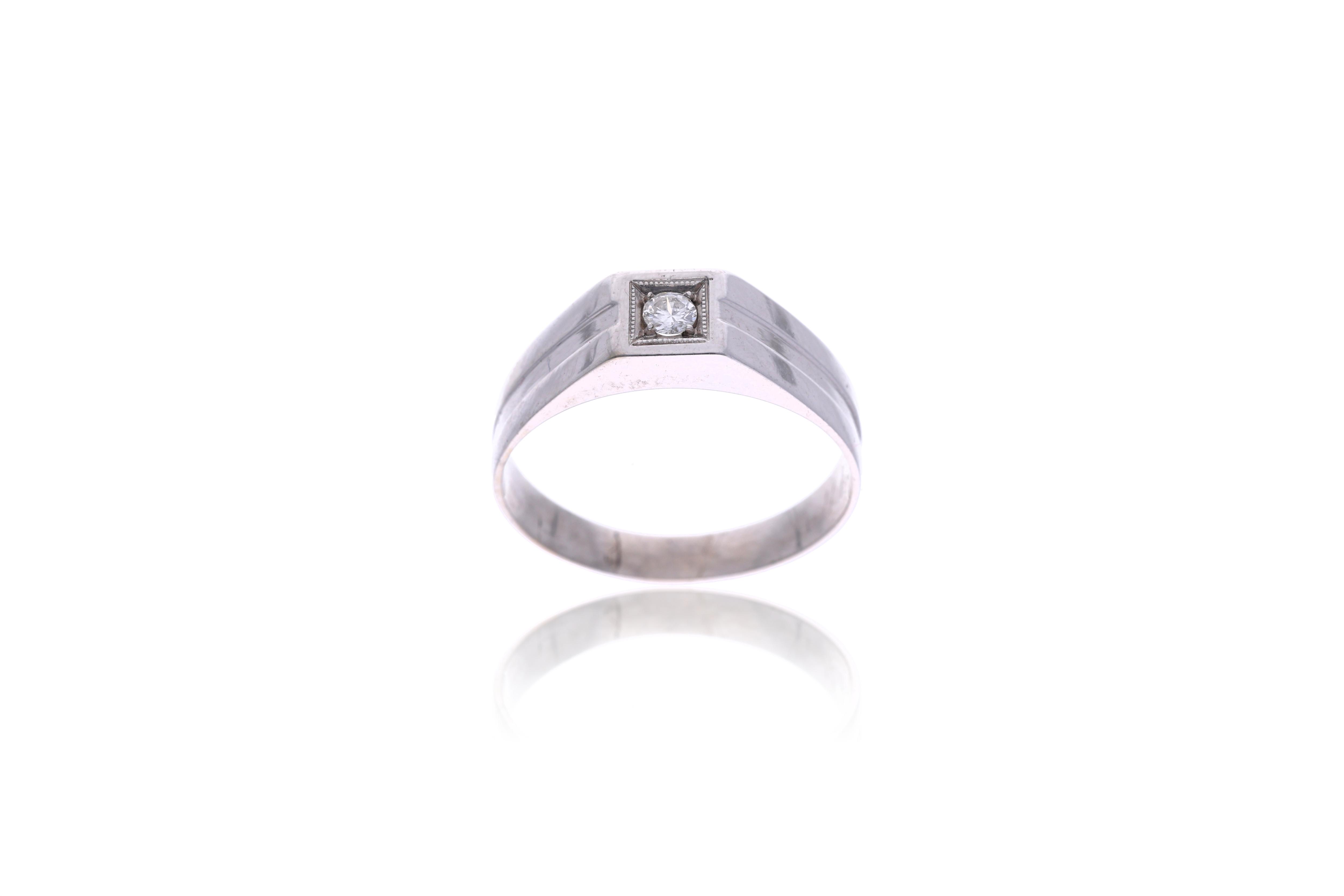 Anello con diamante - Asta Preziosi