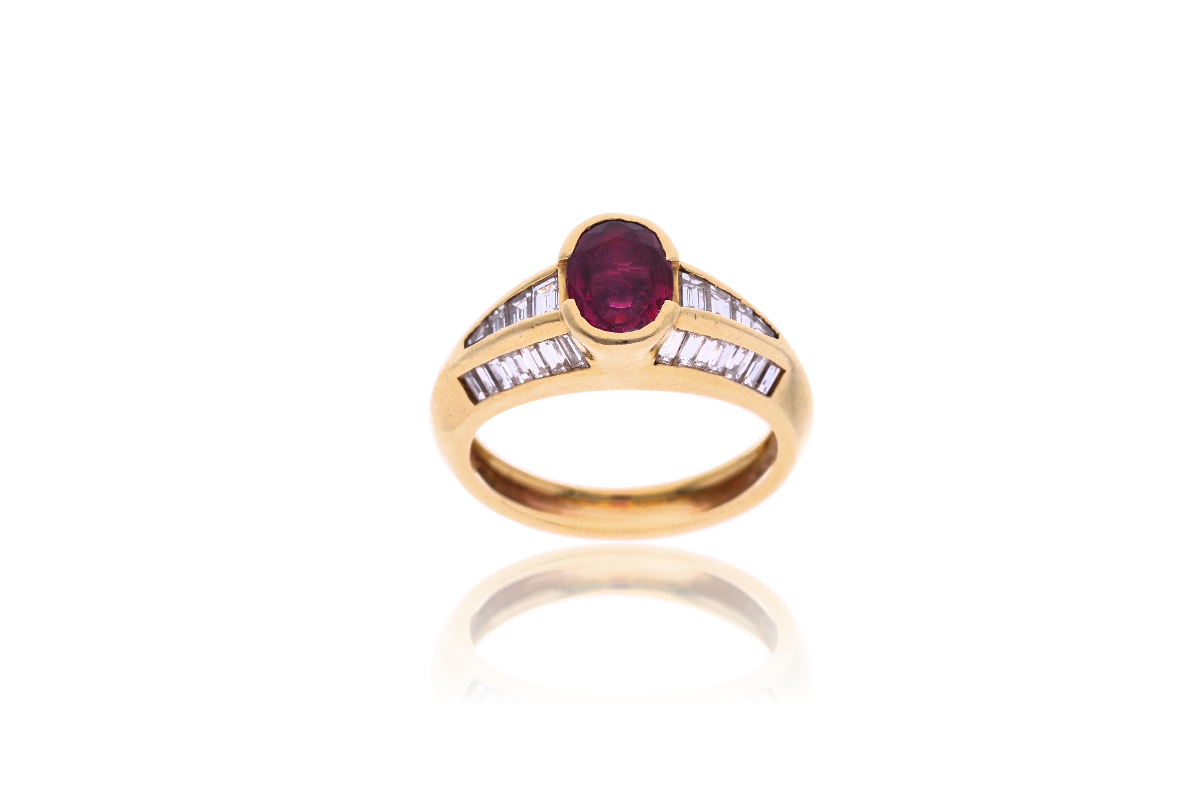 Anello con rubino e diamanti - Asta Preziosi