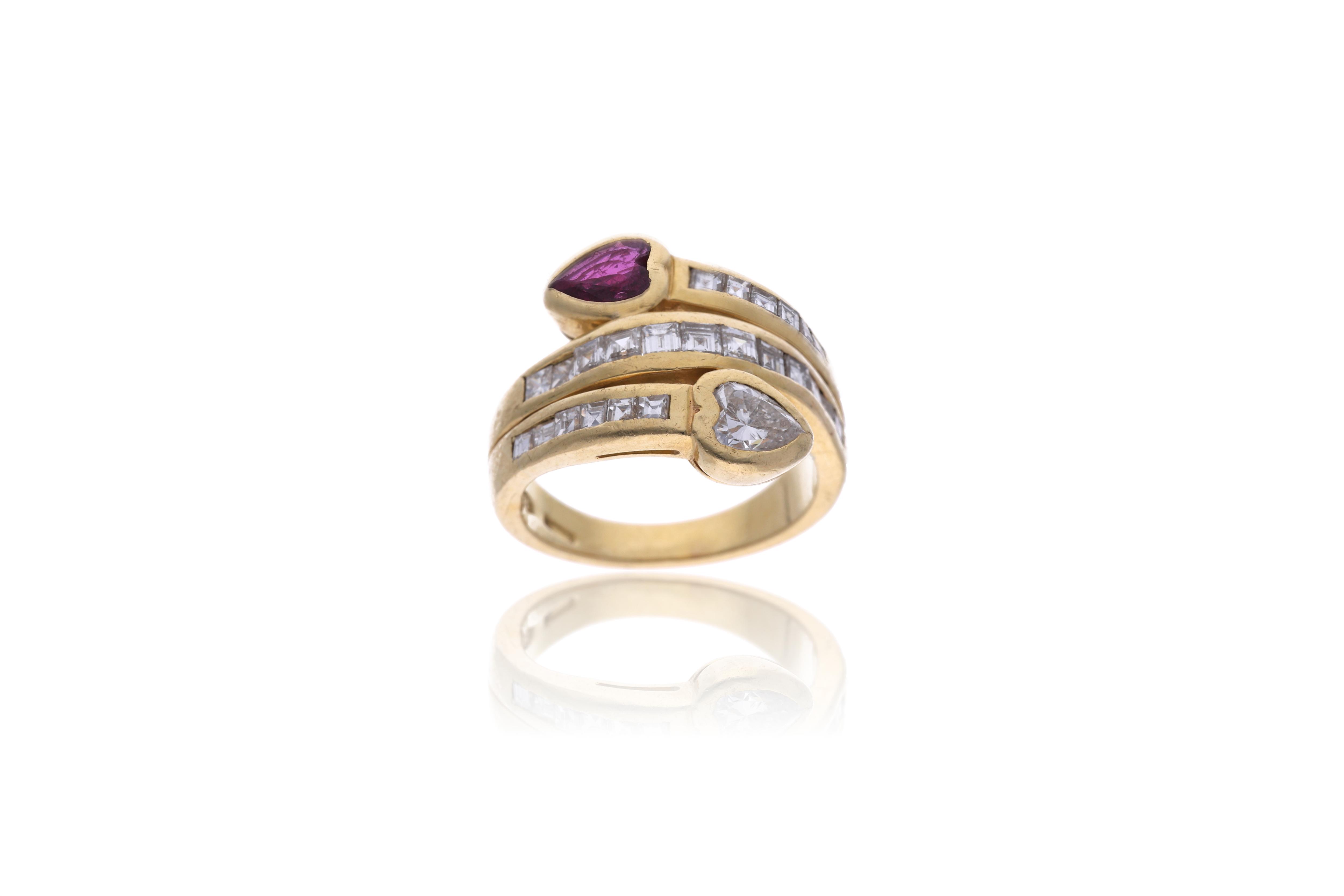 Anello con rubino e diamanti - Asta Preziosi