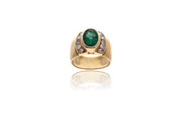 Anello com smeraldo e diamanti - Asta Preziosi Anello com smeraldo e diamanti - Asta Preziosi