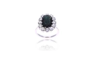 Anello con diamanti e pietra - Asta Preziosi Anello con diamanti e pietra - Asta Preziosi